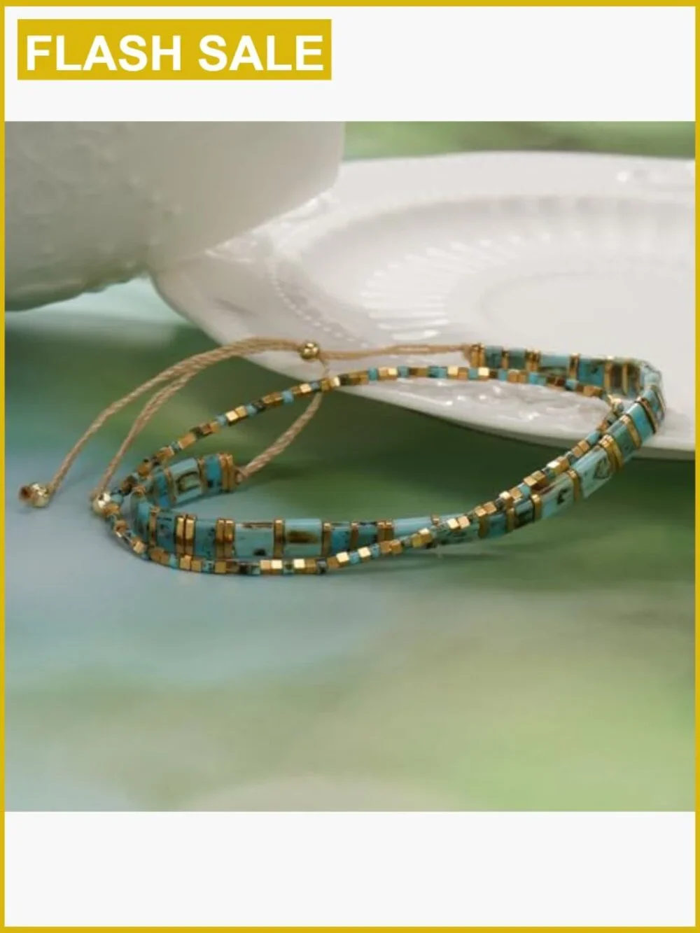 Bohemian Miyuki Glass Beaded Stretch Bracelet Set for Women